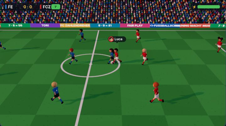Hallenfußball-Spiel als Belohnung in der Fußballschule